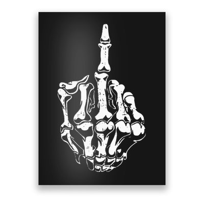 Middle Finger Skeleton Hand Halloween Costume for Adults Poster