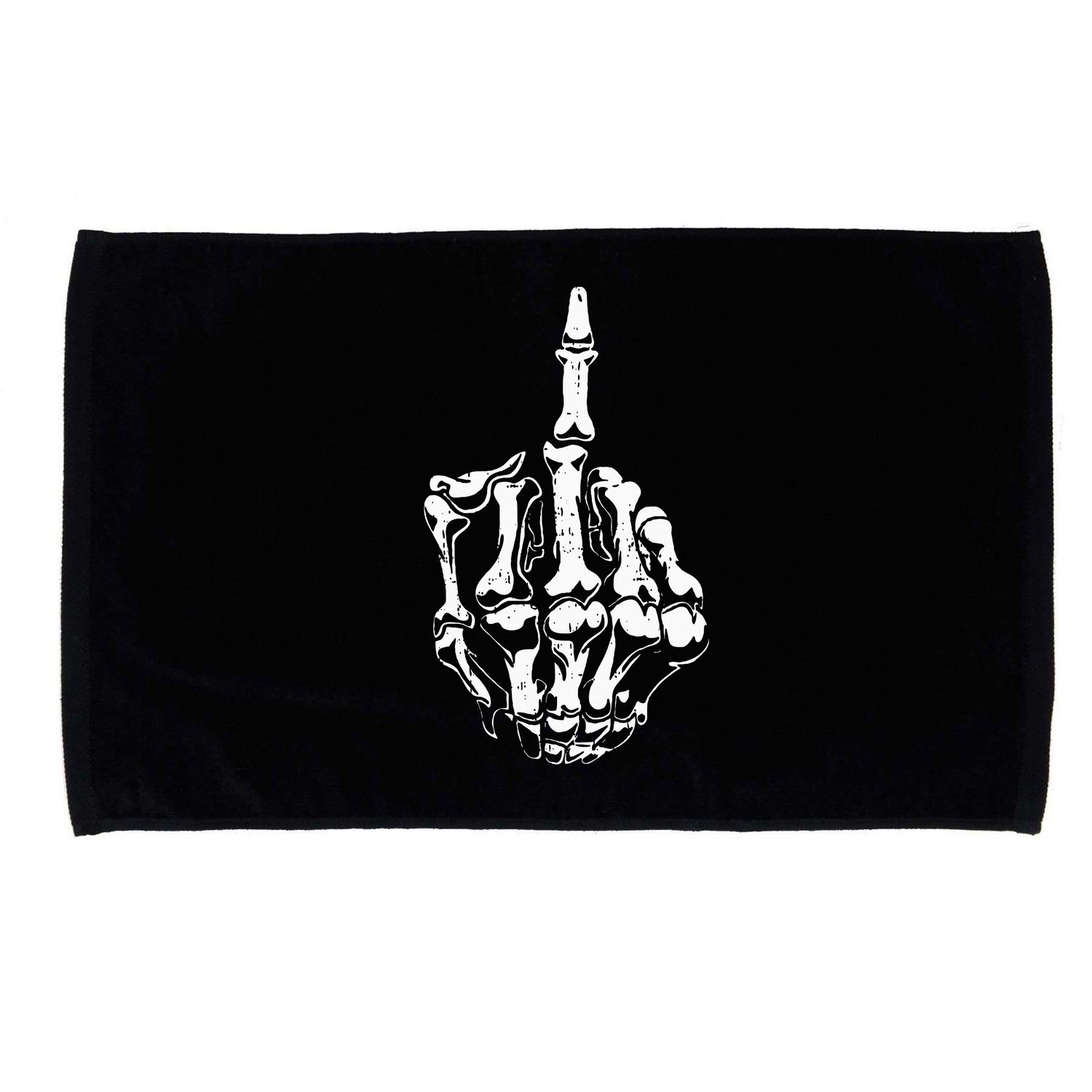 Middle Finger Skeleton Hand Halloween Costume for Adults Microfiber Hand Towel