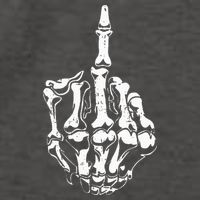 Middle Finger Skeleton Hand Halloween Costume for Adults Vector Backpack