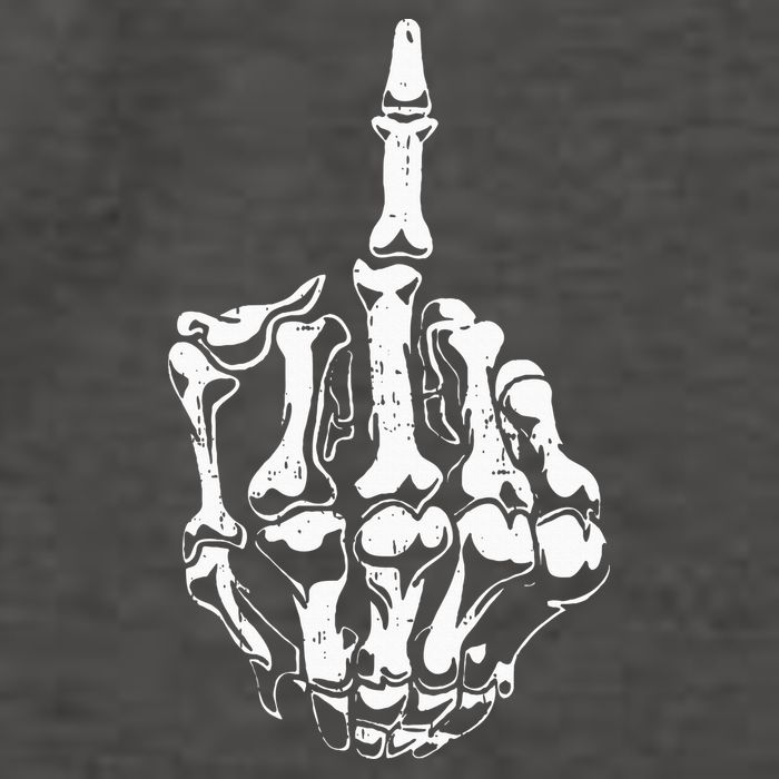 Middle Finger Skeleton Hand Halloween Costume for Adults Vector Backpack