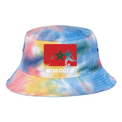 Morocco Flag Soccer Football Jersey Morocco Fan Tie Dye Newport Bucket Hat