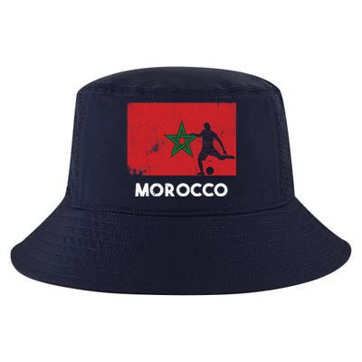 Morocco Flag Soccer Football Jersey Morocco Fan Cool Comfort Performance Bucket Hat