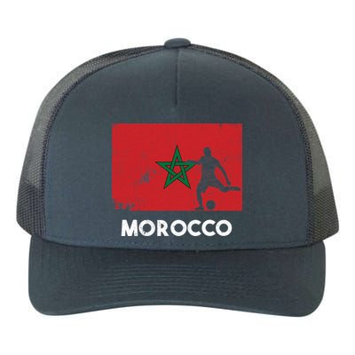 Morocco Flag Soccer Football Jersey Morocco Fan Yupoong Adult 5-Panel Trucker Hat