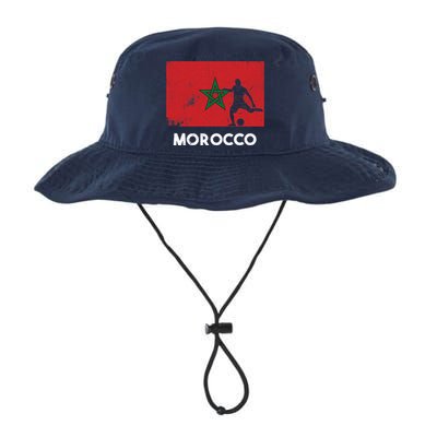 Morocco Flag Soccer Football Jersey Morocco Fan Legacy Cool Fit Booney Bucket Hat