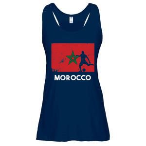 Morocco Flag Soccer Football Jersey Morocco Fan Ladies Essential Flowy Tank