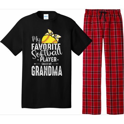 My Favorite Softball Player Calls Me Grandma Pajama Set