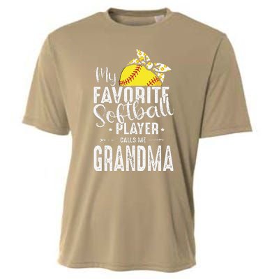 My Favorite Softball Player Calls Me Grandma Cooling Performance Crew T-Shirt