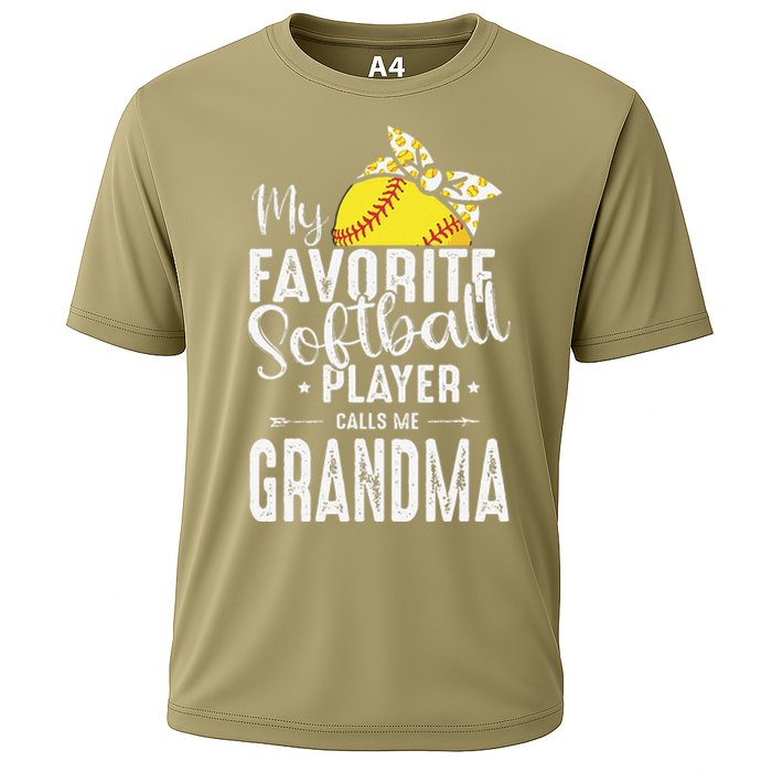 My Favorite Softball Player Calls Me Grandma Cooling Performance Crew T-Shirt