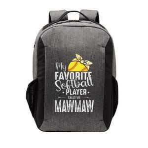 My Favorite Softball Player Calls Me Mawmaw Vector Backpack