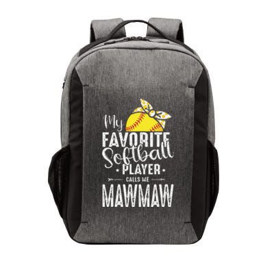 My Favorite Softball Player Calls Me Mawmaw Vector Backpack