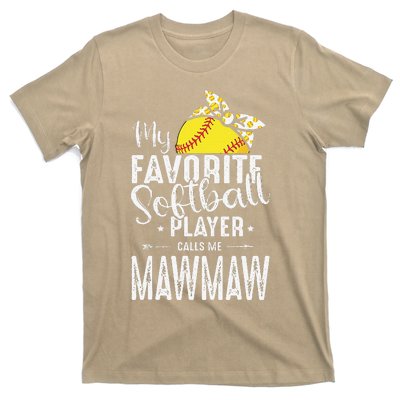 My Favorite Softball Player Calls Me Mawmaw T-Shirt