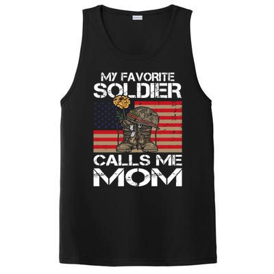 My Favorite Soldier Calls Me Mom Proud Army Mom Gift PosiCharge Competitor Tank