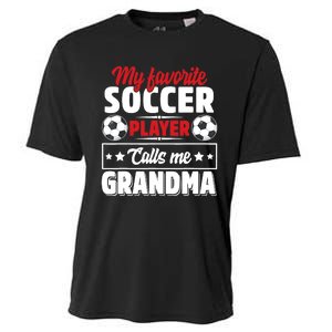 My Favorite Soccer Player Calls Me Grandma Mothers Day Cute Cooling Performance Crew T-Shirt