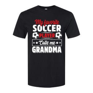 My Favorite Soccer Player Calls Me Grandma Mothers Day Cute Softstyle CVC T-Shirt