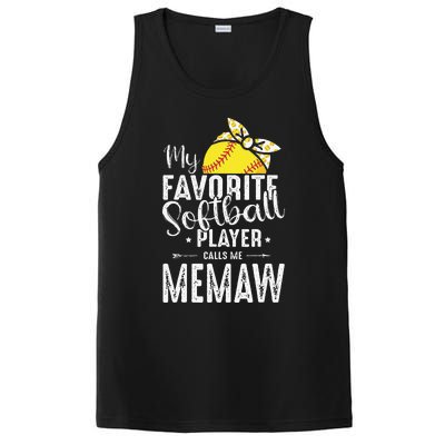 My Favorite Softball Player Calls Me Memaw PosiCharge Competitor Tank