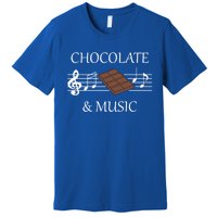 Musician Funny Saying Chocolate And Music Notes Gift Premium T-Shirt