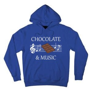 Musician Funny Saying Chocolate And Music Notes Gift Tall Hoodie