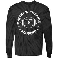 Matthew Freakin Stafford Number 9 Lover Tie-Dye Long Sleeve Shirt