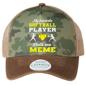 My Favorite Softball Player Calls Me Meme Mother's Day Legacy Tie Dye Trucker Hat