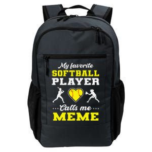 My Favorite Softball Player Calls Me Meme Mother's Day Daily Commute Backpack