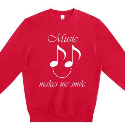 Music Funny Saying Singer Music Teacher Premium Crewneck Sweatshirt