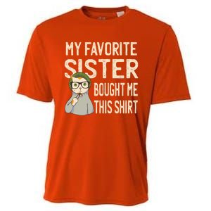 My Favorite Sister Bought Me This Meaningful Gift Funny Gift Cat Lover Great Gif Cooling Performance Crew T-Shirt