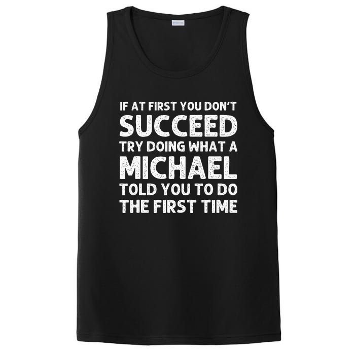 Michael Funny Surname Family Tree Birthday Reunion Idea PosiCharge Competitor Tank