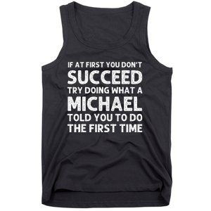 Michael Funny Surname Family Tree Birthday Reunion Idea Tank Top