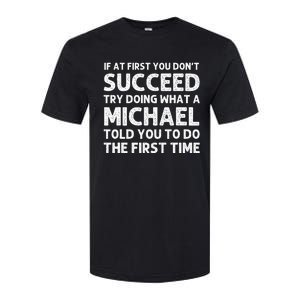 Michael Funny Surname Family Tree Birthday Reunion Idea Softstyle CVC T-Shirt