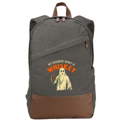 My Favorite Spirit Is Whiskey Gift Cotton Canvas Backpack