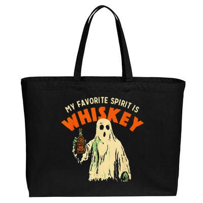 My Favorite Spirit Is Whiskey Gift Cotton Canvas Jumbo Tote