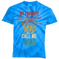 My Favorite Ski Buddies Call Me Dad Skier Skiing Gift Kids Tie-Dye T-Shirt