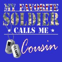 My Favorite Soldier Calls Me Cousin Military Family Costume 16 in Basic Backpack