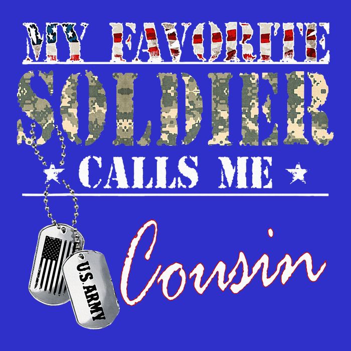 My Favorite Soldier Calls Me Cousin Military Family Costume 16 in Basic Backpack