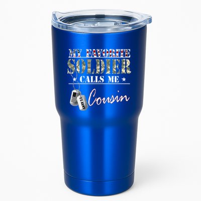 My Favorite Soldier Calls Me Cousin Military Family Costume Tumbler