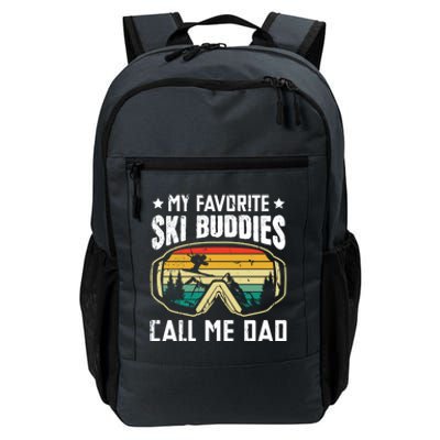 My Favorite Ski Buddies Call Me Dad Freestyle Skier Cool Gift Daily Commute Backpack