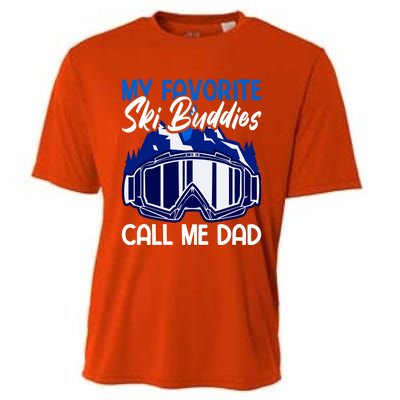 My Favorite Ski Buddies Call Me Dad Gift Cooling Performance Crew T-Shirt