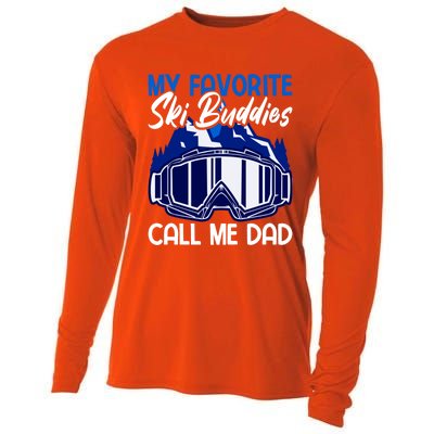 My Favorite Ski Buddies Call Me Dad Gift Cooling Performance Long Sleeve Crew