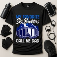 My Favorite Ski Buddies Call Me Dad Gift Cooling Performance Crew T-Shirt