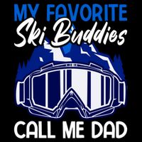 My Favorite Ski Buddies Call Me Dad Gift Cooling Performance Crew T-Shirt