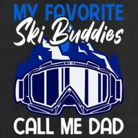 My Favorite Ski Buddies Call Me Dad Gift Adult Drive Performance Visor
