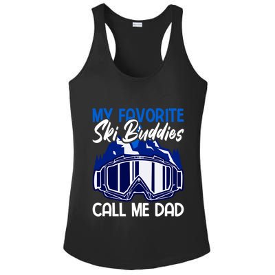 My Favorite Ski Buddies Call Me Dad Gift Ladies PosiCharge Competitor Racerback Tank