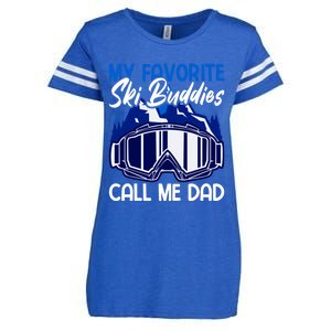 My Favorite Ski Buddies Call Me Dad Gift Enza Ladies Jersey Football T-Shirt