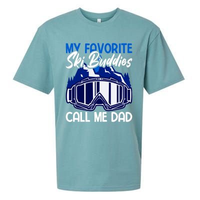 My Favorite Ski Buddies Call Me Dad Gift Sueded Cloud Jersey T-Shirt