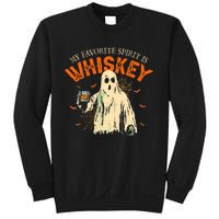 My Favorite Spirit Is Whiskey Funny Ghost Halloween Costume Sweatshirt