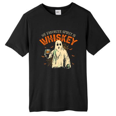 My Favorite Spirit Is Whiskey Funny Ghost Halloween Costume Tall Fusion ChromaSoft Performance T-Shirt