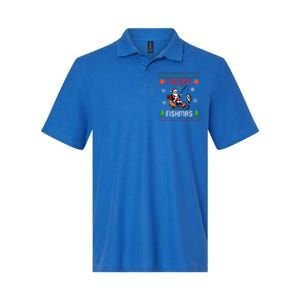 Merry Fishmas Santa Fishing Christmas Ugly Christmas Pajama Meaningful Gift Softstyle Adult Sport Polo