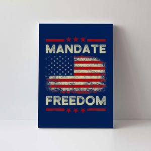 Mandate Freedom Shirt American Flag Support Medical Freedom Canvas