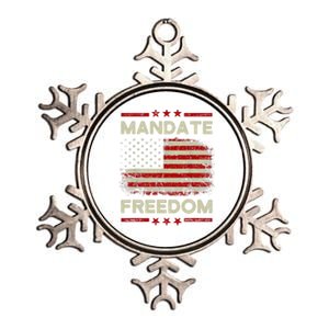 Mandate Freedom Shirt American Flag Support Medical Freedom Metallic Star Ornament