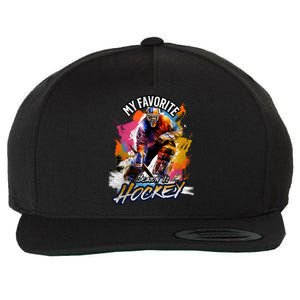 My Favorite Season Is Hockey Hockey Is My Favorite Season Gift Wool Snapback Cap